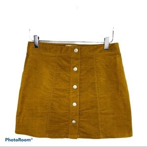 Altar’d State‎ Tan Brushed Cotton Mini Skirt